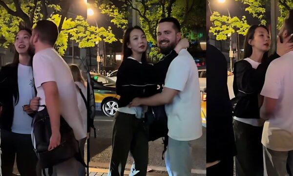 北京三里屯酒吧门口 媚洋婊当众一拖二老外 3P视频曝光 亚洲马桶果真名不虚传！